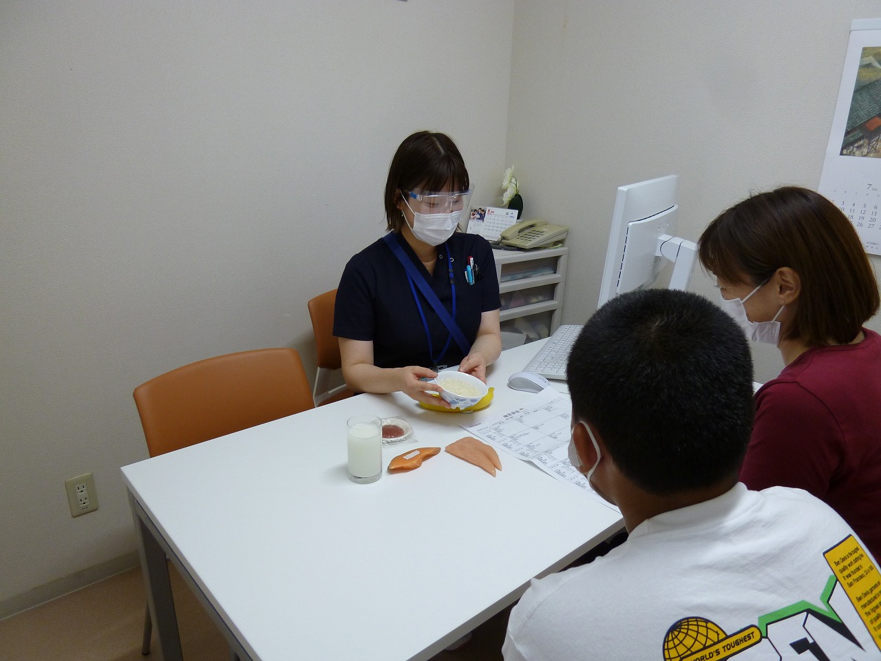 外来栄養指導の様子